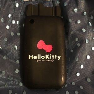 Black Hello Kitty IPhone 3G Phone Case